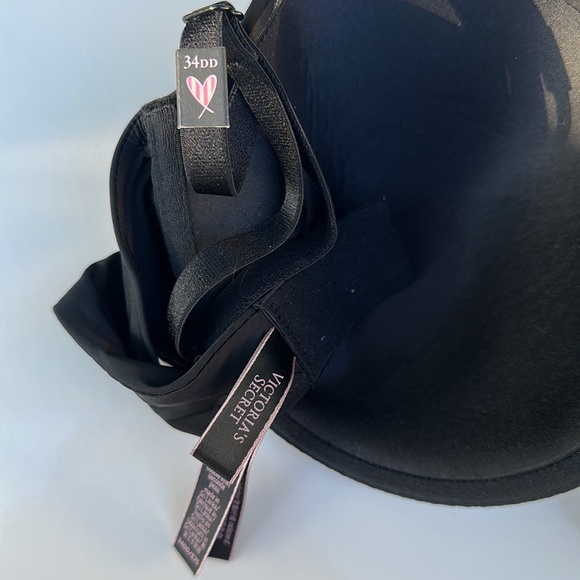 T shirt lightly lined full coverage size 34DD with black garter - Picture 2 of 4